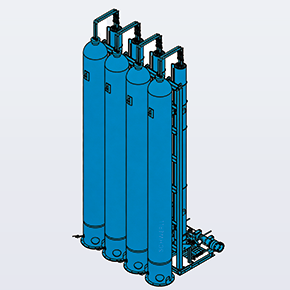 BOF Converter Tilting Hydraulic System with Emergency Energy-Storage Backup